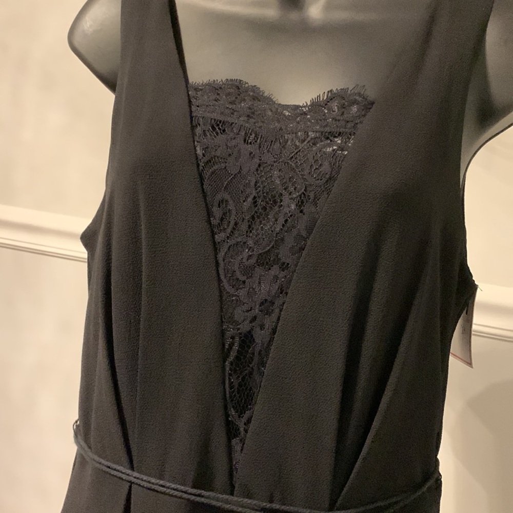 Bisou Bisou by Michele Bohbot Black Lace Panel Dress Size 4 NWT - Picture 4 of 13